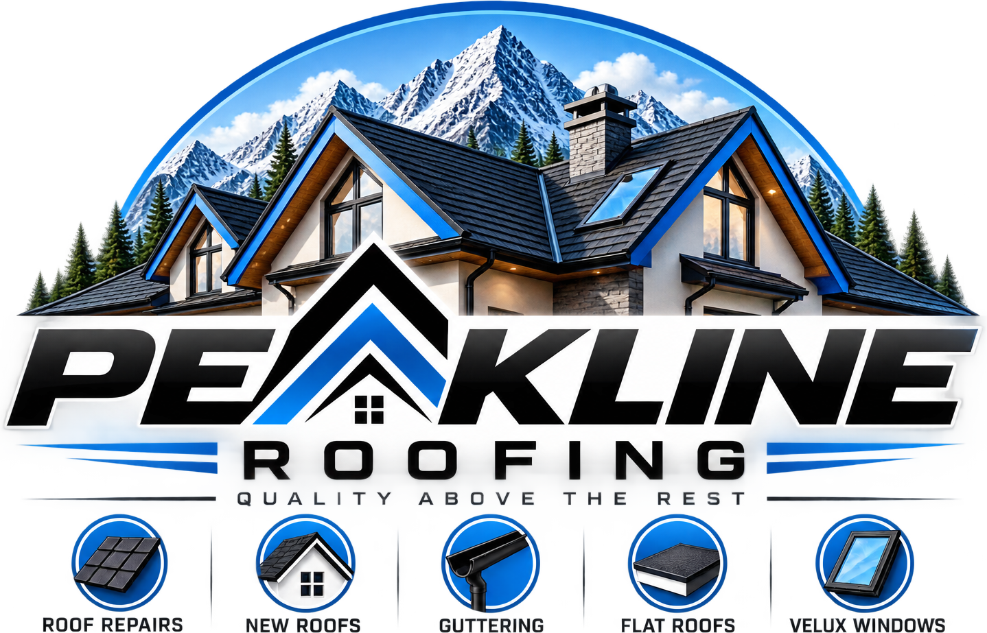 Peakline Roofing Logo